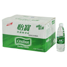 怡宝饮用纯净水555ml*24 箱装 中国驰名商标 水质纯净